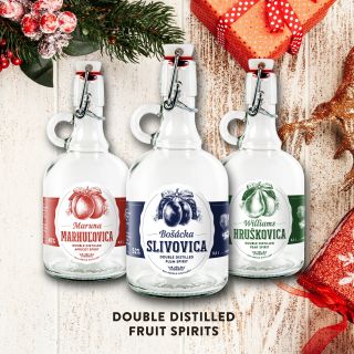 Ak by ste nevedeli čím prekvapiť svojich blízkych na Mikuláša🎅, tak pravý ovocný destilát v 1/2-litrovom sklenom demižóne...